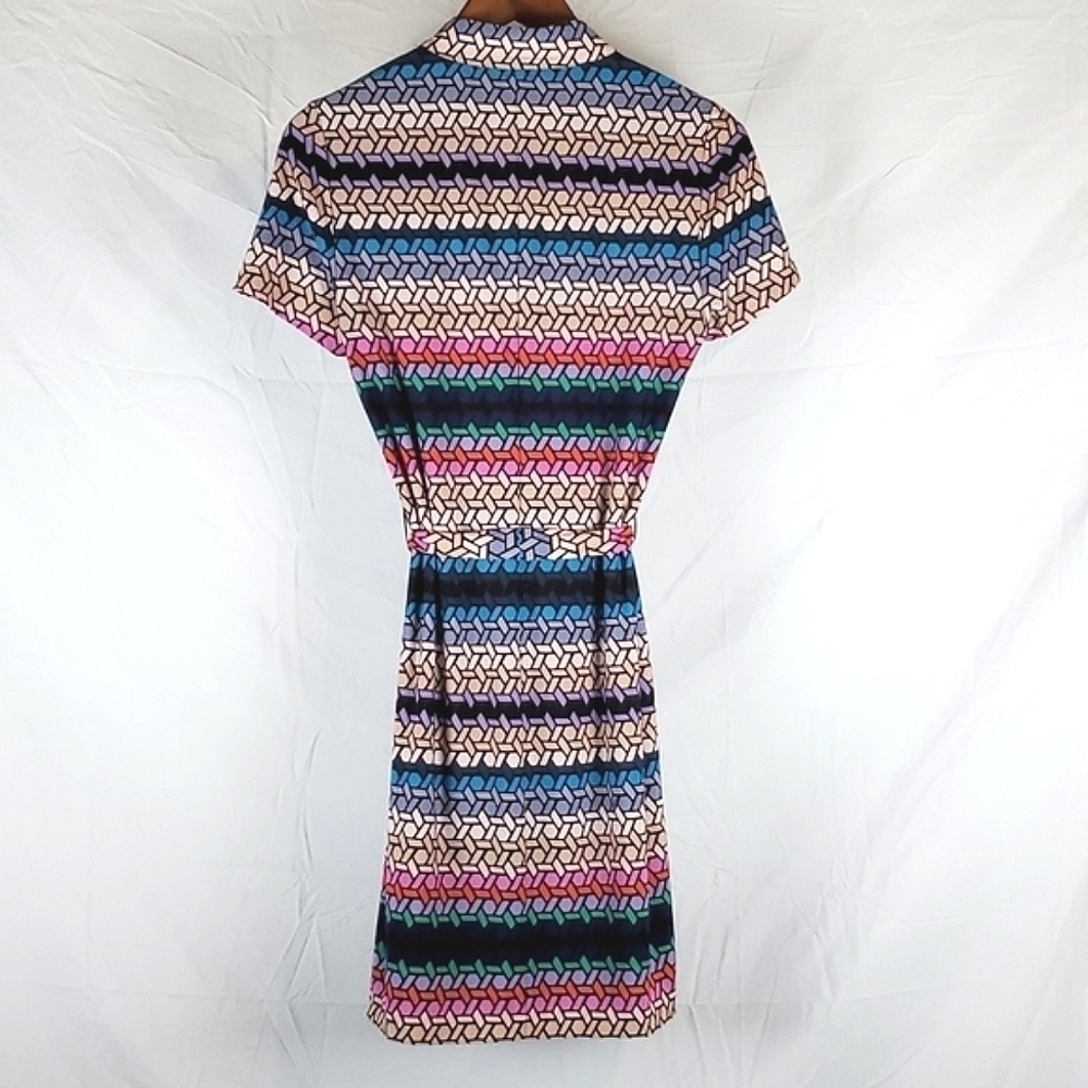 Trina Turk Joni Geo Print Stained Glass Dress - Picture 7 of 7